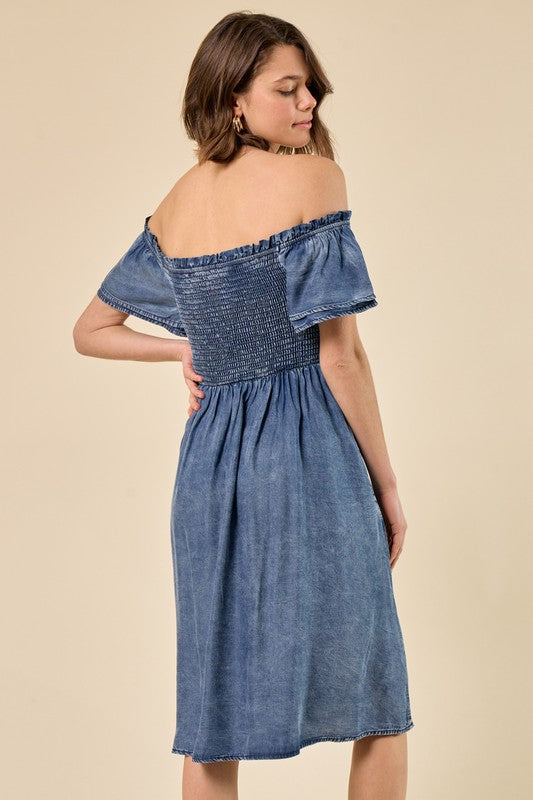 Denim Midi Dress