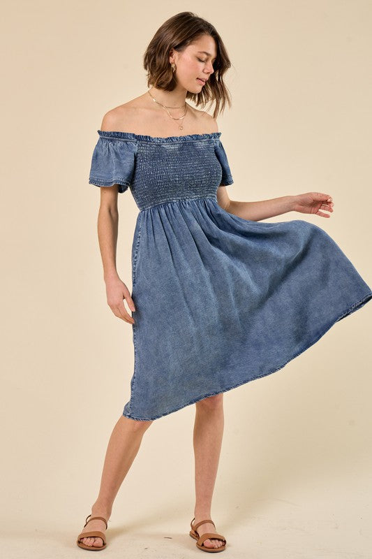 Denim Midi Dress