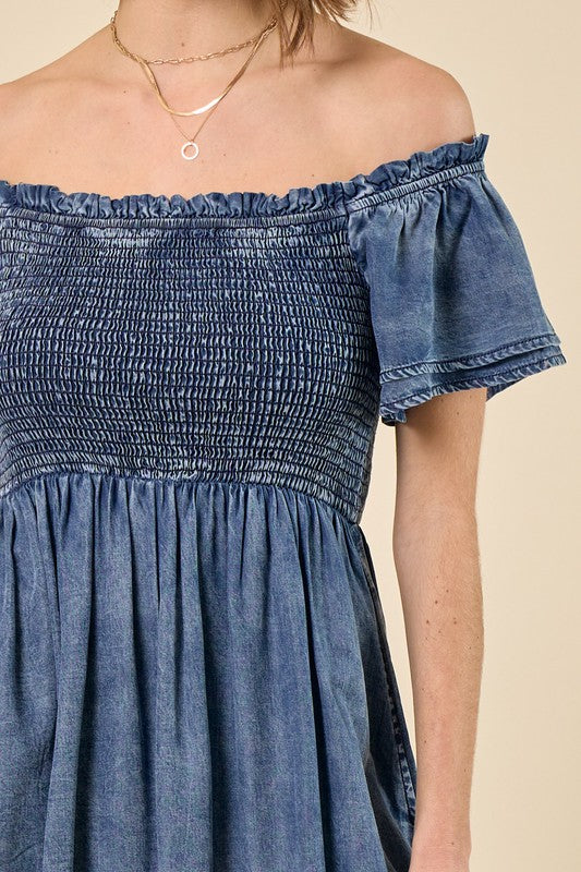 Denim Midi Dress