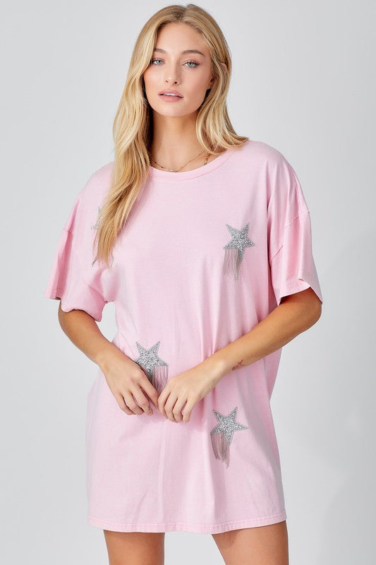 T-shirt Dress With STAR