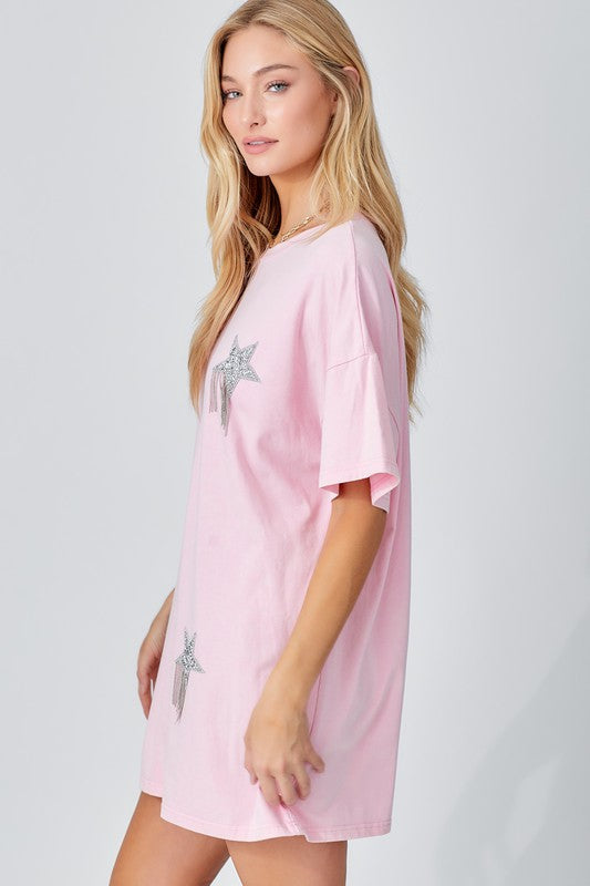 T-shirt Dress With STAR