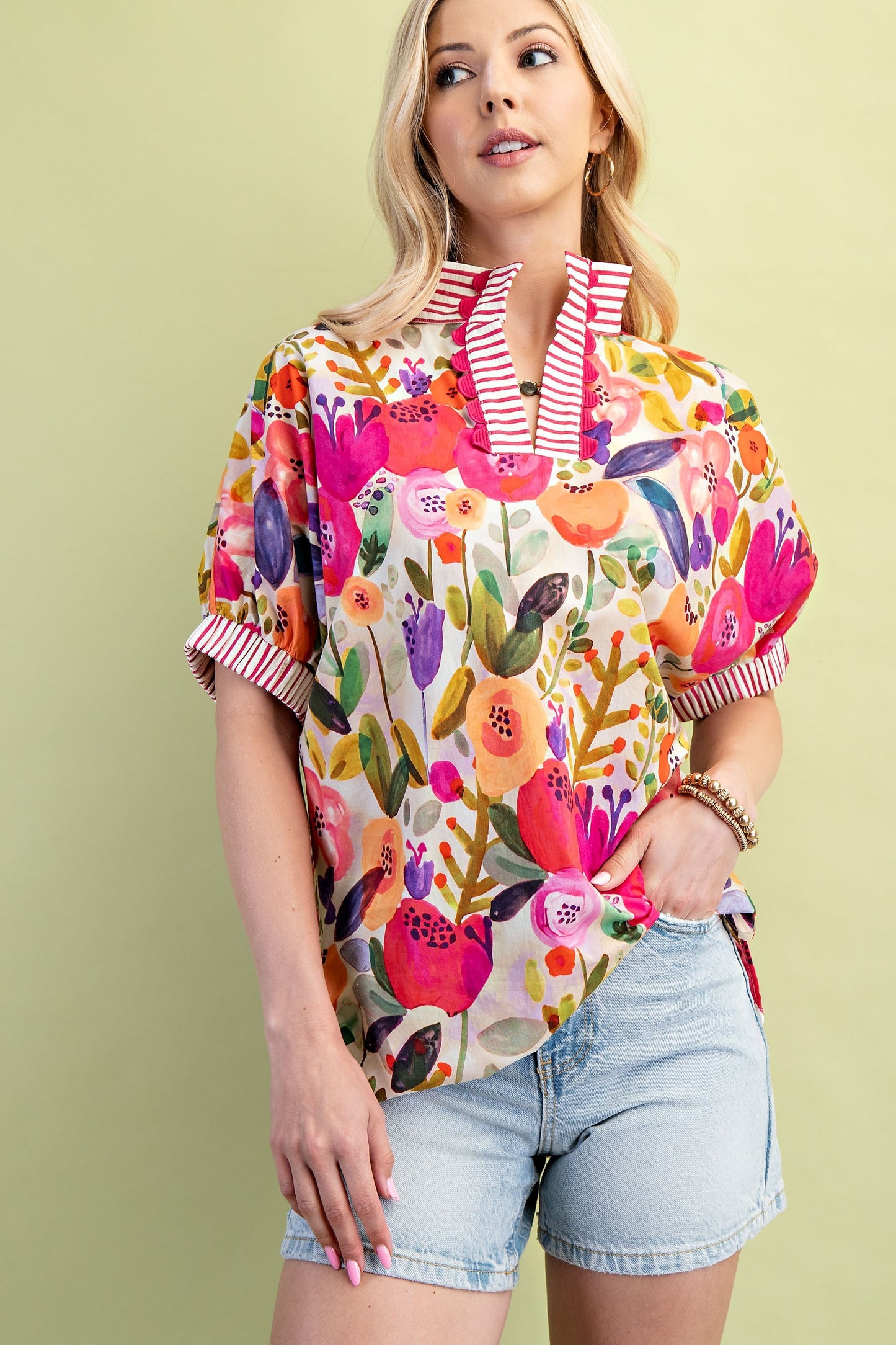 Fuchsia Bloom Top 1