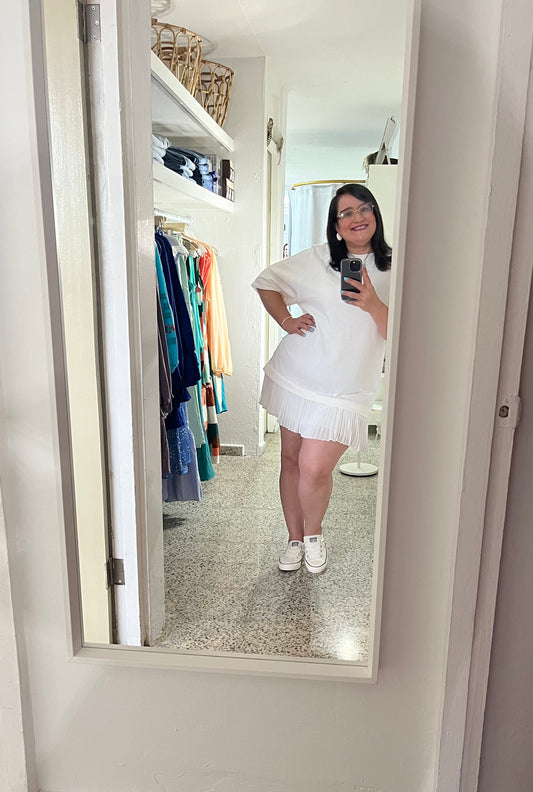 ✨ WHITE JERSEY DRESS ✨