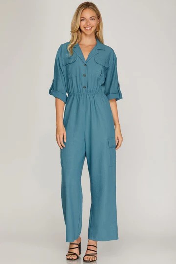 JS 1 Jumpsuit Serenity Teal