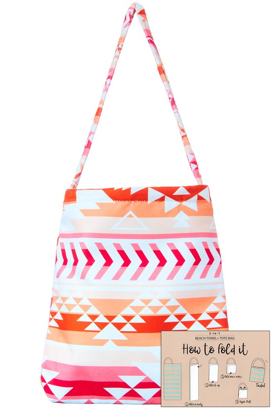 2 in 1 towel SUMMER TOTE BAG