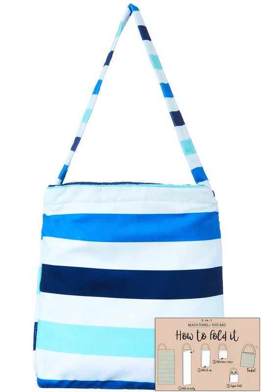 SUMMER 2 IN 1 TOWEL TOTE BAG